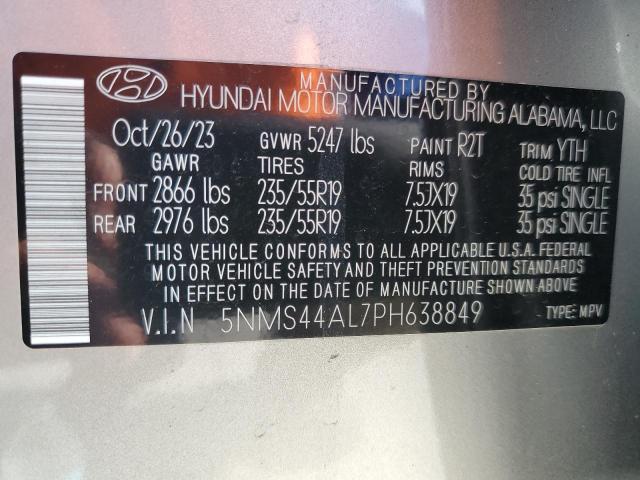 2023 HYUNDAI SANTA FE L 5NMS44AL7PH638849