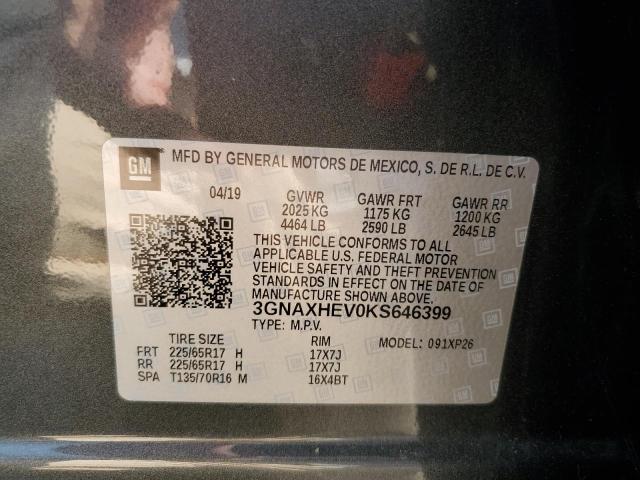 2019 CHEVROLET EQUINOX LS - 3GNAXHEV0KS646399
