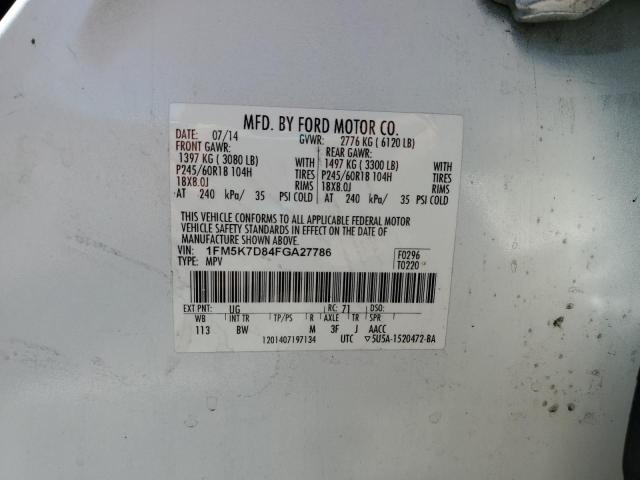 2015 FORD EXPLORER X - 1FM5K7D84FGA27786