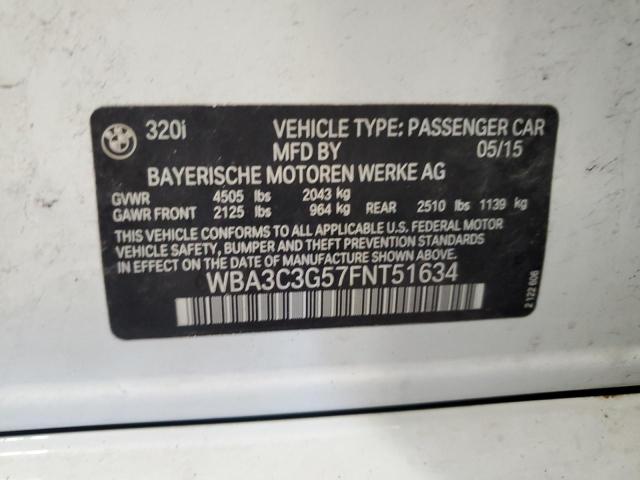2015 BMW 320 I XDRI - WBA3C3G57FNT51634