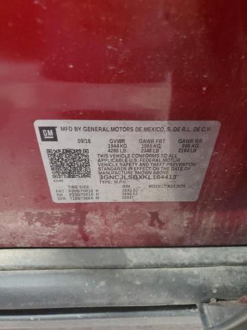 2019 CHEVROLET TRAX 1LT 3GNCJLSBXKL164413