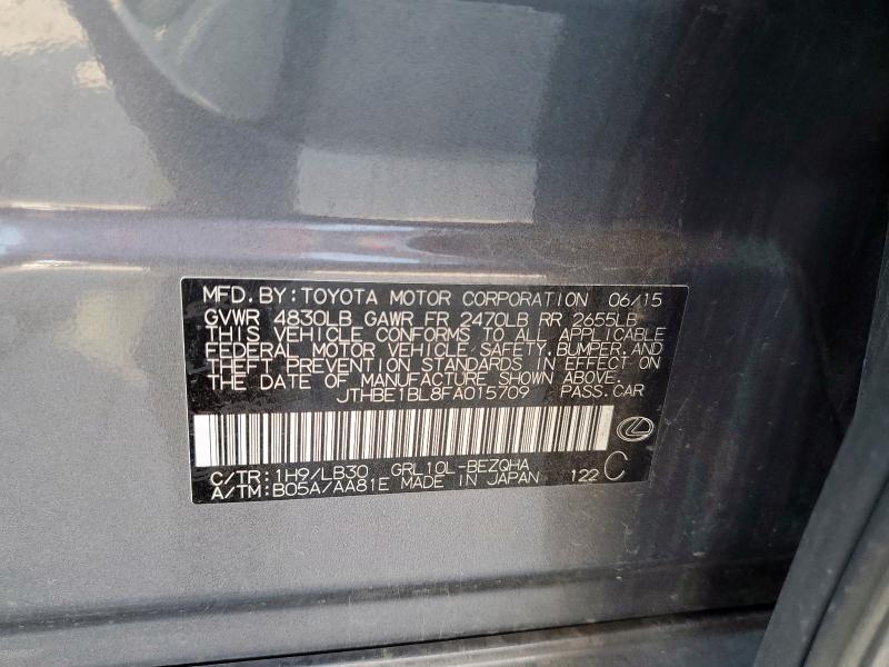2015 LEXUS GS 350 - JTHBE1BL8FA015709