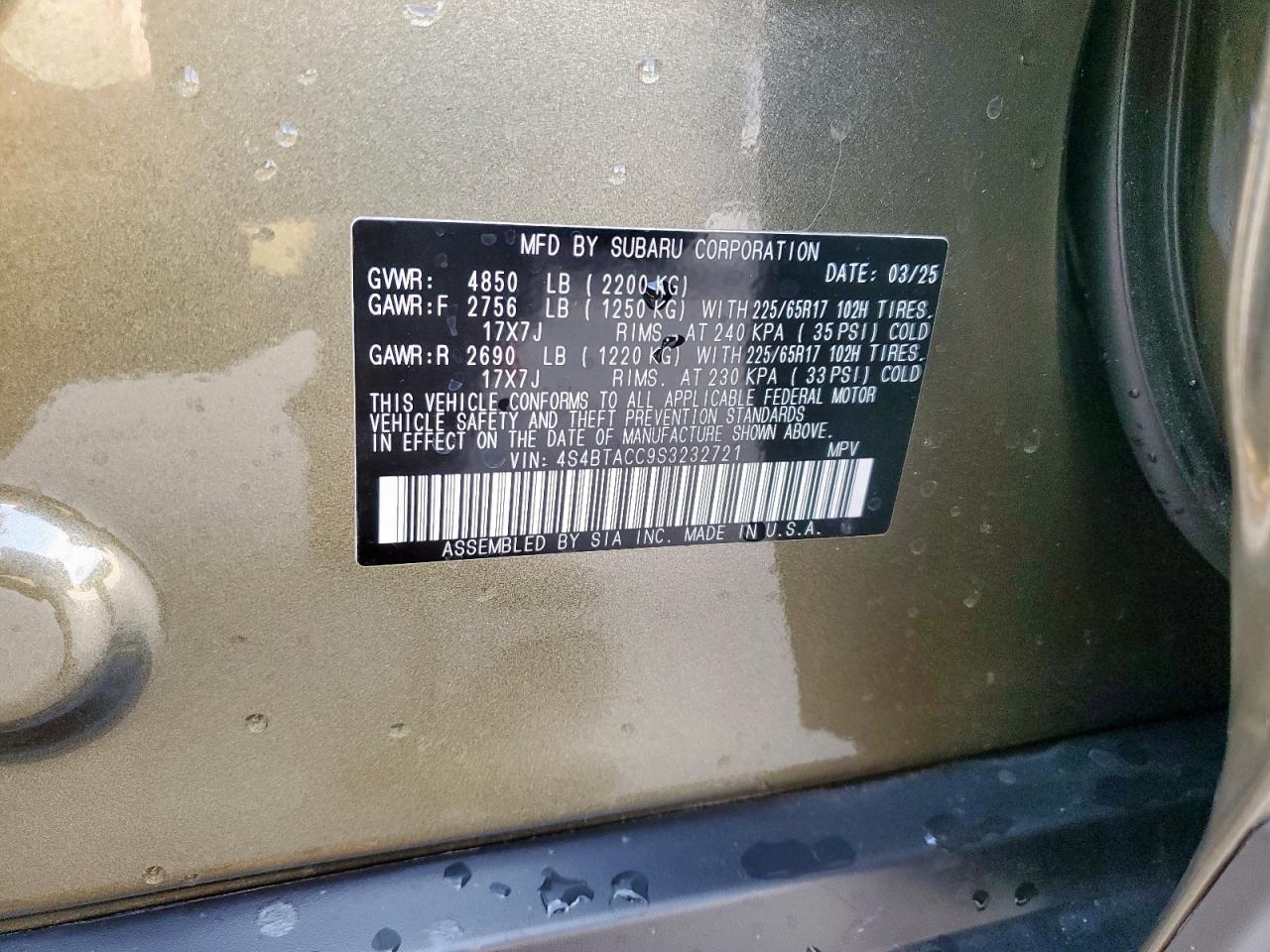 SUBARU OUTBACK PREMIUM