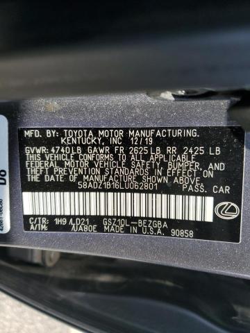 2020 LEXUS ES 350 58ADZ1B16LU062801