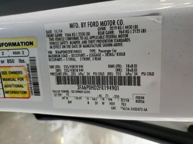 2015 FORD FUSION SE - 3FA6P0HD2FR194901