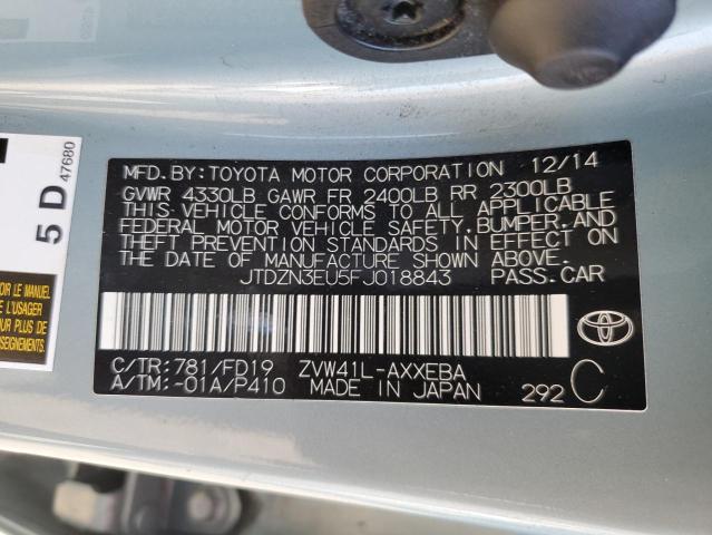 2015 TOYOTA PRIUS V JTDZN3EU5FJ018843