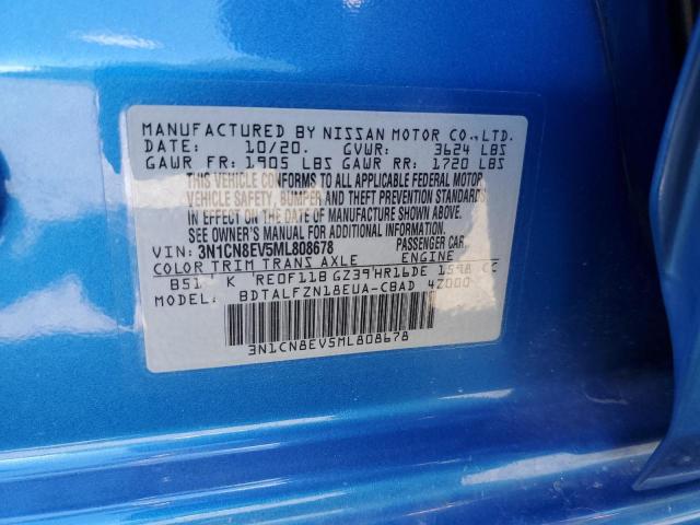 2021 NISSAN VERSA SV 3N1CN8EV5ML808678