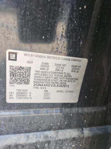 2020 CHEVROLET EQUINOX LT #3263916126