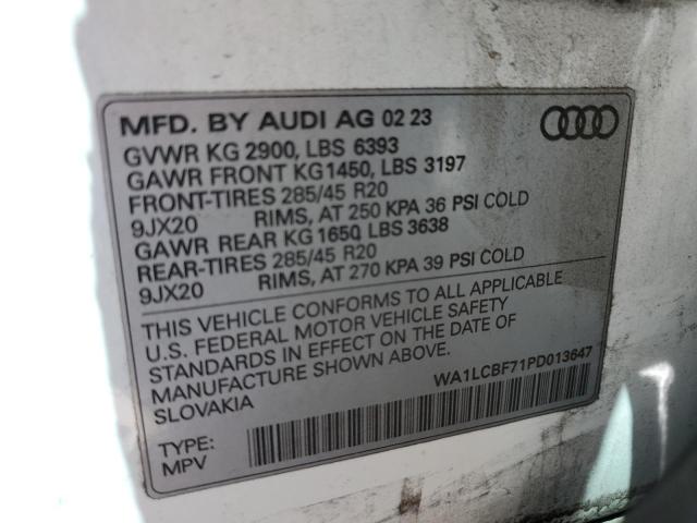 2023 AUDI Q7 PREMIUM WA1LCBF71PD013647