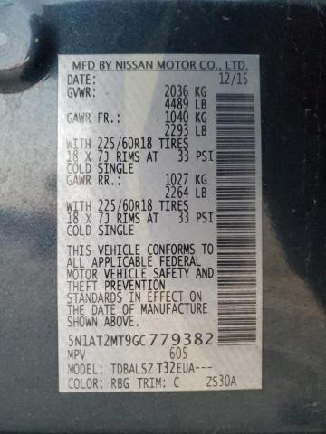 2016 NISSAN ROGUE S 5N1AT2MT9GC779382