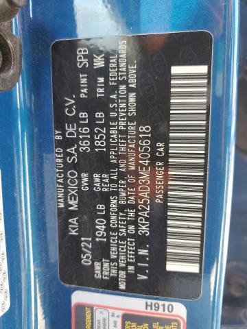 2021 KIA RIO S 3KPA25AD3ME405618