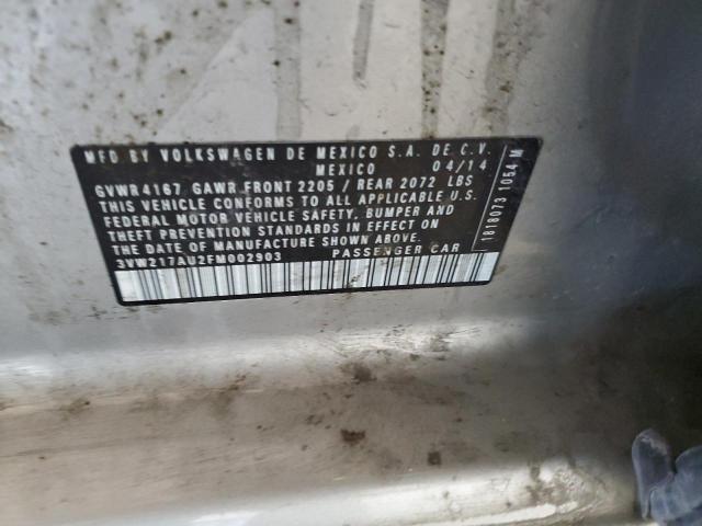 2015 VOLKSWAGEN GOLF 3VW217AU2FM002903