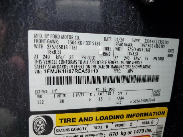 2024 FORD EXPEDITION MAX XLT 1FMJK1H87REA59119