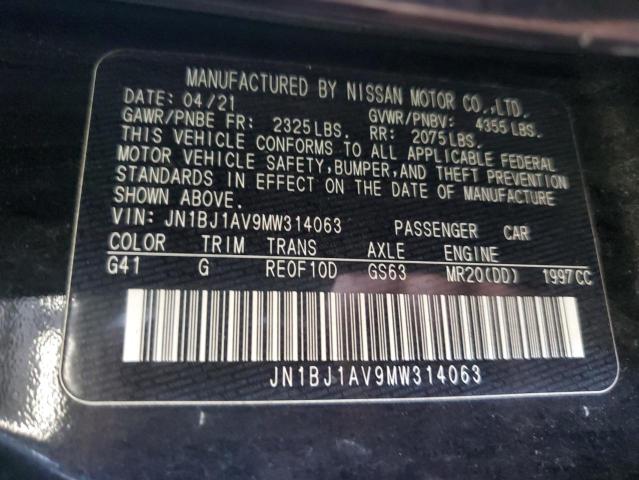 2021 NISS ROGUE SPORT S - JN1BJ1AV9MW314063