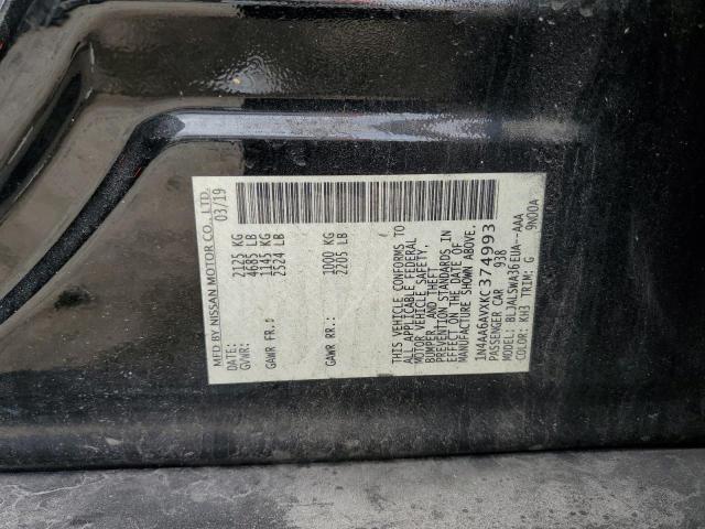 2019 NISSAN MAXIMA S - 1N4AA6AVXKC374993