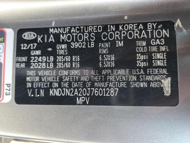 2018 KIA SOUL KNDJN2A20J7601287