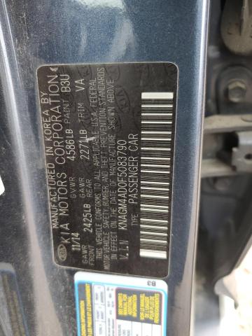 2015 KIA OPTIMA HYB KNAGM4AD0F5083790