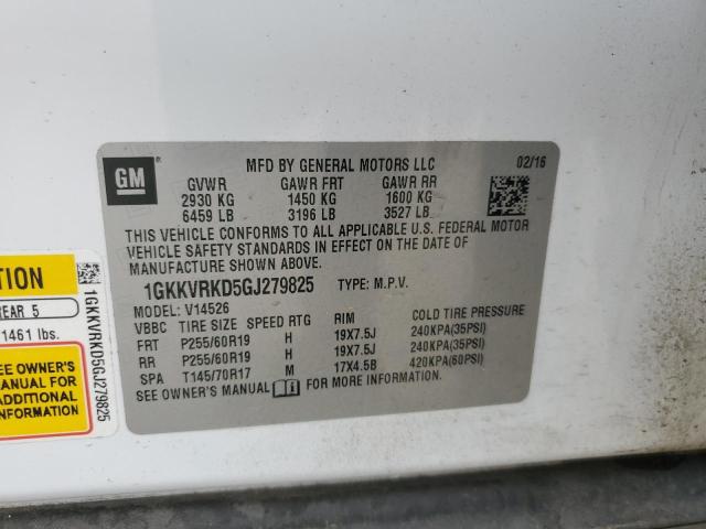 2016 GMC ACADIA SLT-1 1GKKVRKD5GJ279825