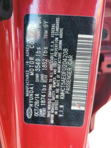 2015 HYUNDAI ACCENT GS KMHCT5AE0FU204208