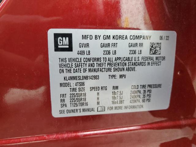2022 BUICK ENCORE GX - KL4MMESL0NB142803