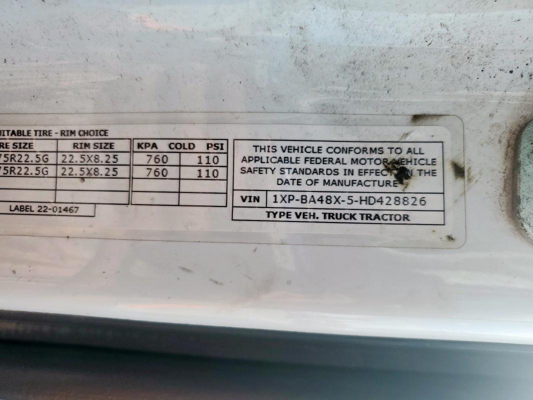 2017 PETERBILT TRACTOR 579 #3317762094