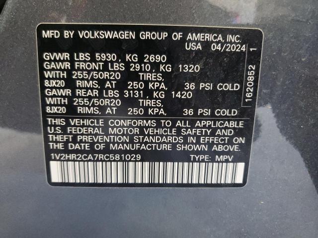 2024 VOLKSWAGEN ATLAS SE 1V2HR2CA7RC581029
