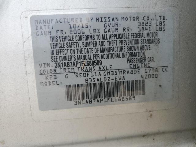 2015 NISSAN SENTRA S - 3N1AB7AP1FL688589