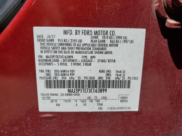 2018 FORD ECOSPORT S MAJ3P1TE7JC163899