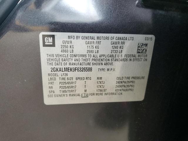 2015 GMC TERRAIN SL 2GKALMEK9F6326588