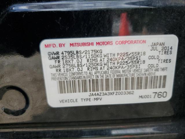 2015 MITSUBISHI OUTLANDER JA4AZ3A3XFZ003362