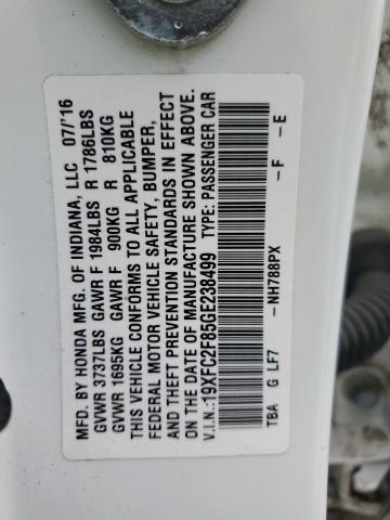 2016 HONDA CIVIC EX 19XFC2F85GE238499