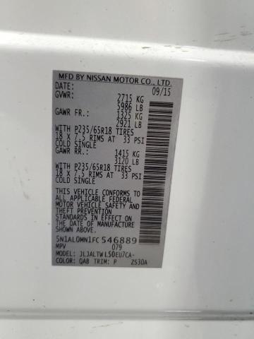 2015 INFINITI QX60 5N1AL0MN1FC546889