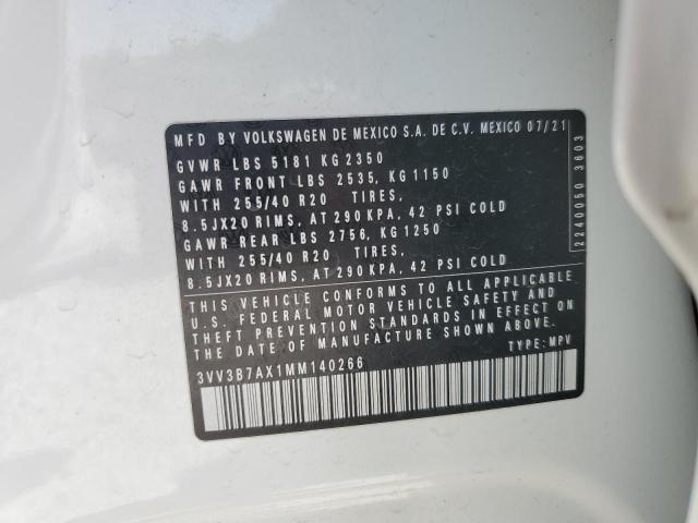 2021 VOLKSWAGEN TIGUAN SE 3VV3B7AX1MM140266