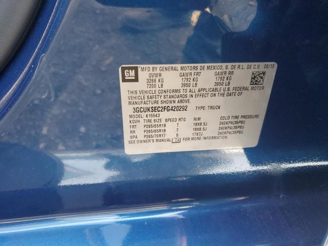 2015 CHEVROLET SILVERADO - 3GCUKSEC2FG420292
