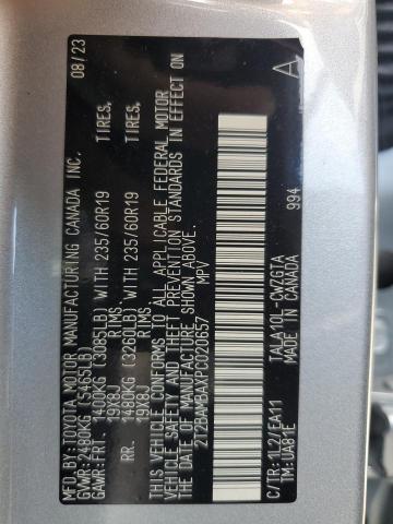 2023 LEXUS RX 350 BAS 2T2BAMBAXPC020657