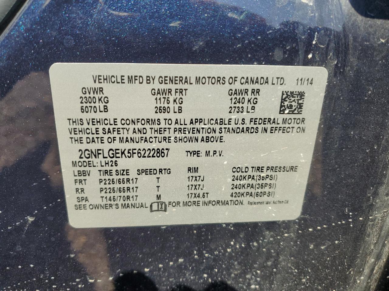 CHEVROLET EQUINOX LT