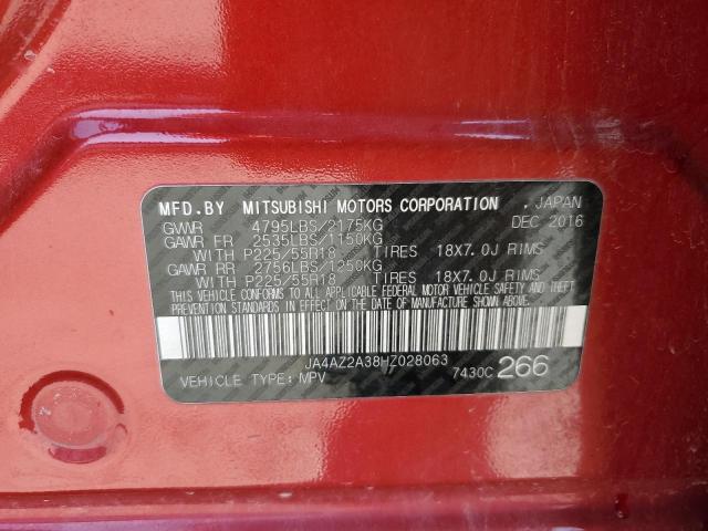 2017 MITSUBISHI OUTLANDER JA4AZ2A38HZ028063