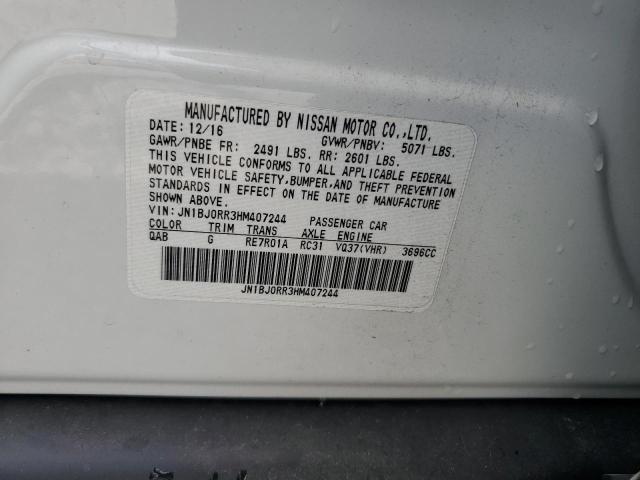 2017 INFINITI QX50 JN1BJ0RR3HM407244