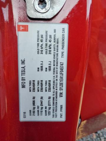 2018 TESLA MODEL 3 5YJ3E1EA1JF045747
