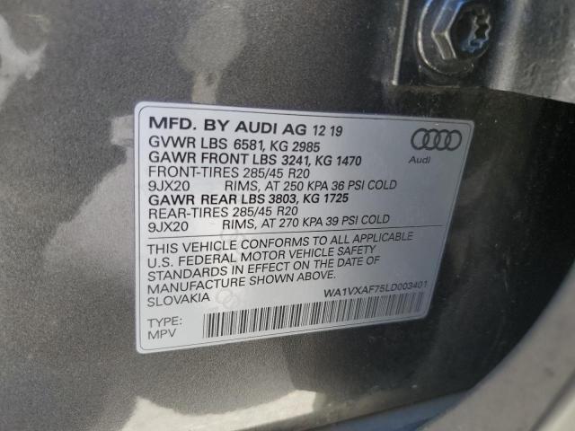 2020 AUDI Q7 PRESTIGE WA1VXAF75LD003401