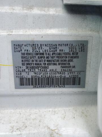 2023 NISSAN SENTRA SR 3N1AB8DV5PY249643