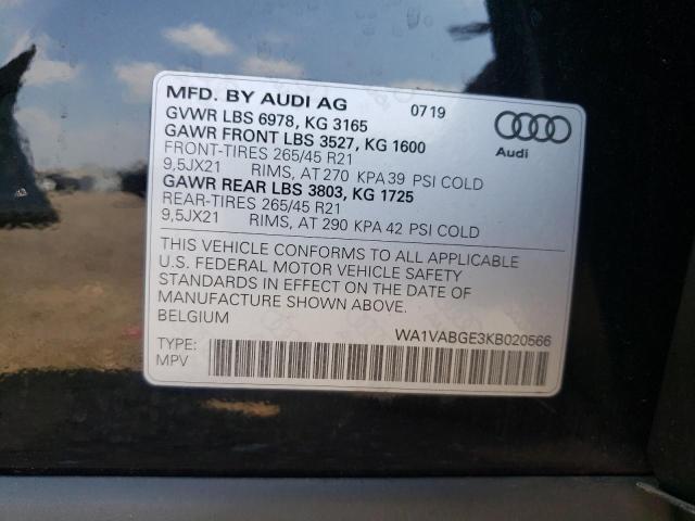 2019 AUDI E-TRON PRE #3284952925