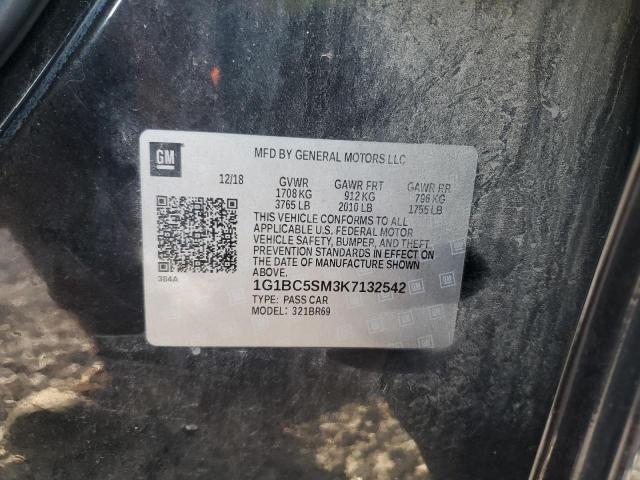 2019 CHEVROLET CRUZE LS 1G1BC5SM3K7132542