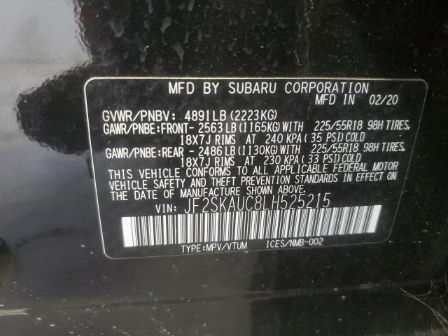 2020 SUBARU FORESTER L JF2SKAUC8LH525215