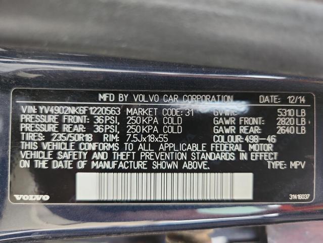 2015 VOLVO XC70 T6 PREMIER YV4902NK6F1220563