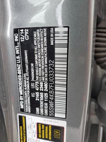 2015 MERCEDES-BENZ C 300 4MAT 55SWF4KB7FU033732