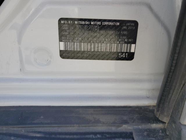 2019 MITSUBISHI OUTLANDER JA4AD2A33KZ037937