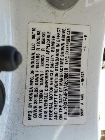 2010 HONDA CIVIC GX #3304086485