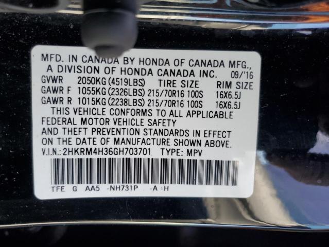 2016 HONDA CR-V LX 2HKRM4H36GH703701