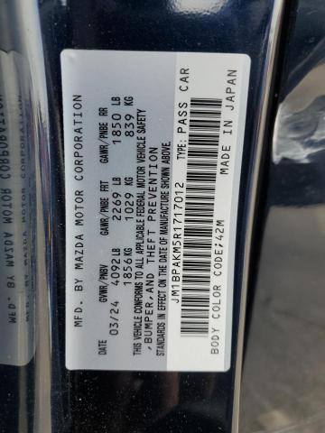 2024 MAZDA 3 SELECT S JM1BPAKM5R1717012